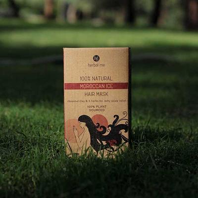 Moroccan Ice Hair Mask - Scalp Repair & Itch Relief - 120 gm - Hair Masks & Packs