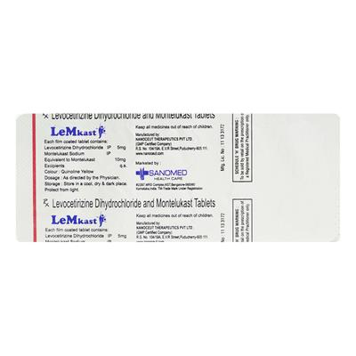 LEMKAST Tablet 10's - Allergies-Ant