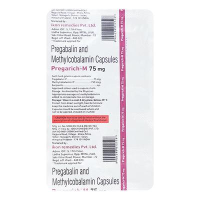 PREGARICH M 75mg Tablet 10's - Neuropathic Pain-Dru