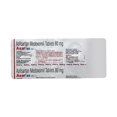 Asar 80mg Tablet 10'S - Hypertension-Ang