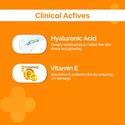 The Derma Co. 1% Hyaluronic Sunscreen SPF 50 Aqua Gel, Pa++++, Lightweight, No White-Cast for Broad Spectrum & Blue Light Protection for Oily, Dry, Acne-Prone Skin 30 gm - Body Sunscreen