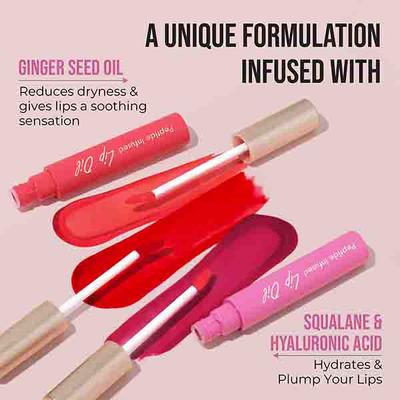 Insight Cosmetics Peptide Infused Lip Oil -Red Glaze 4.5 gm - Lip Glosses