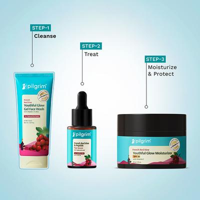 Pilgrim Red Vine Face Wash 100 ml - Face Wash & Cleansers