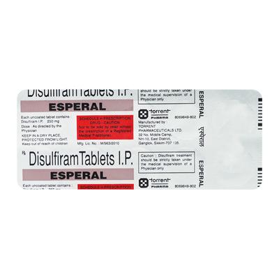 Esperal Tablet 10'S - Alcohol Addiction