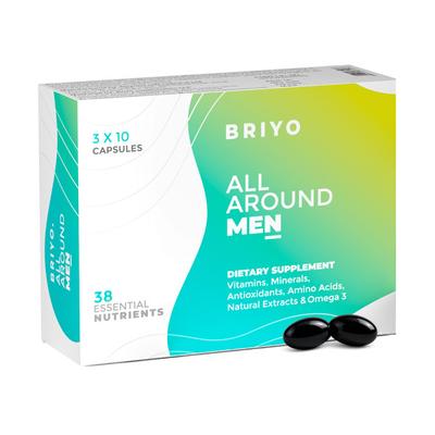 Briyo All Around Men Capsules (Pack of 3 x 10's) 1's - Sexual Care