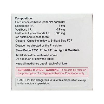 Xmet Trio 1/500/0.2mg Tablet 10'S - Diabetes-Ant
