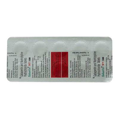 GABANTIN NT 100 Tablet 10's - Neuropathic Pain-Dru