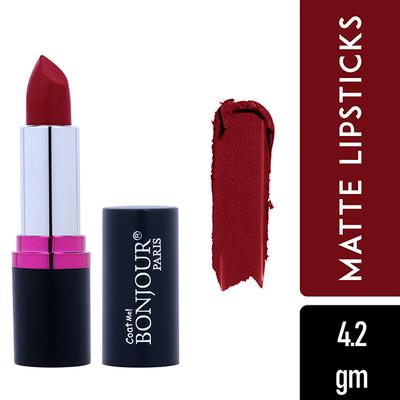Bonjour Paris Silk Matte Lipstick-Just Red 4.2 gm - Lipsticks