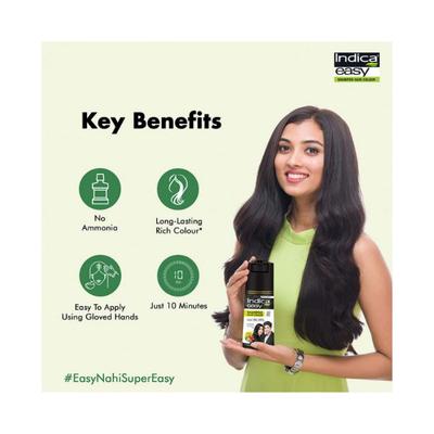 Indica DIY Shampoo Hair Color Natural Black 1 Pet 80 ml - Shampoos