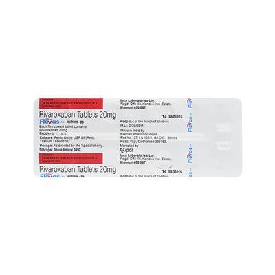 FLOVAS 20 Tablet 14's - Blood Clot-Ant