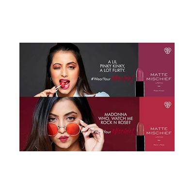 PAC Matte Mischief Rock N Rose 3.5 gm - Lipsticks