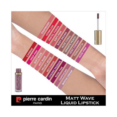 Pierre Cardin ParisMatt Wave Liquid Lipstick Ultra Long Lasting 335 Mocha Cream 5 ml - Liquid Lipsticks