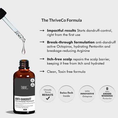 Thriveco Hair Growth Serum + Anti Dandruff Pre-Shampoo Treatment 50ml each 1's - Hair Serums
