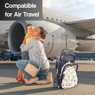 R for Rabbit Pocket Stroller Lite Stroller - Black & White 1's - Baby Safety