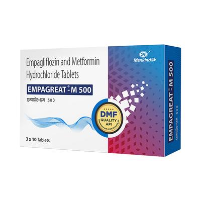 EMPAGREAT M 500 Tablet 10's - Diabetes-Ant