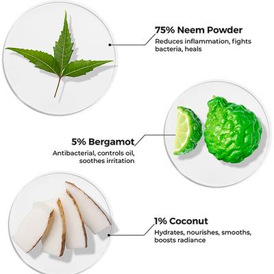 Brillare Neem Powder Face Wash For Clear, Purified, Acne Prone Skin 15 gm - Face Wash & Cleansers