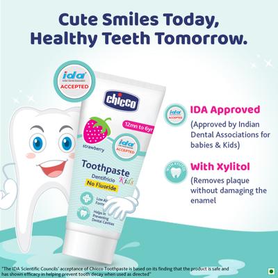 Chicco Kids Toothpaste - Strawberry 50 gm - Baby Oral Care