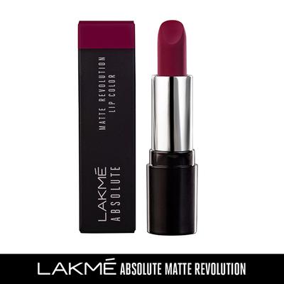 Lakme Absolute Matte Revolution Lip Color 501 Dynamite Berry 3.5 Gm - Lipsticks