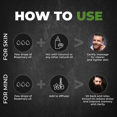 Beardo Concentrate Rosemary Essential Oil 15ml - Hair Oils