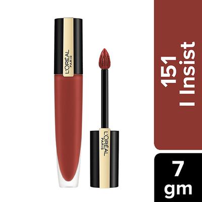 L'Oreal Paris Rouge Signature Matte Liquid Lipstick, 151 I Insist 7 Gm - Lipsticks