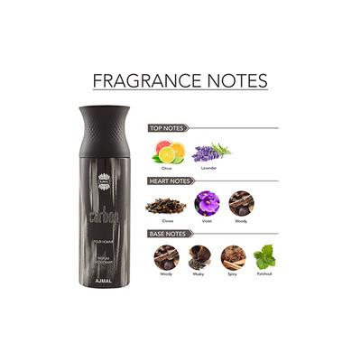 Ajmal Wisal & Shadow Homme & Sacrificeiihim & Carbon Deo & Yearn EDP Pack of 5 20 ml - Women Perfumes (Edt/Edp)