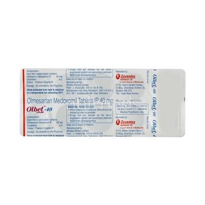 Olbet 40mg Tablet 10'S - Hypertension-Ang