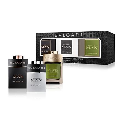 BVLGARI Man Collection EDT Kit (MIB+M Extr+M Wood) (EDT15mlx3) 45 ml - Men Perfumes (Edt/Edp)