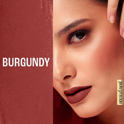 Lakme Double Duty Lip & Cheek Mousse Matte Lipstick & Soft Blush, Burgundy Lush, 9gm - Lipsticks