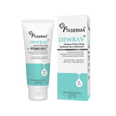 Fixderma Durave Deep Hydration Face Moisturizer with Cocoa & Shea Butter, Moisturiser for Face 50 gm - Face Moisturizers