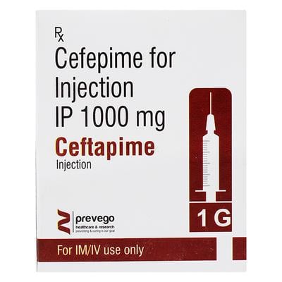 CEFTAPIME 1gm Injection 1's - Bacterial Infections-Cep