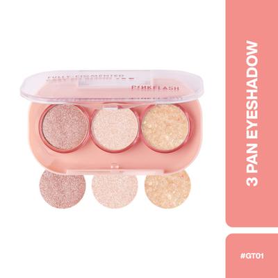 Pinkflash-E23 3 Pan Eyeshadow-GT01 3 gm - Eyeshadow, Bases & Primers