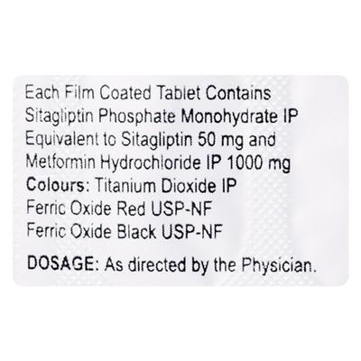 MSN SITA M 50/1000 Tablet 10's - Diabetes-Ant