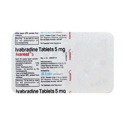 IVAREST 5mg Tablet 10's - Heart Failure-Oth