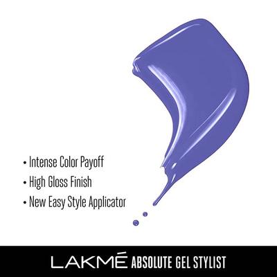 Lakme Absolute Gel Stylist Nail Color 97 Raisin 12 ml - Nail Polish