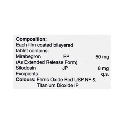 SILDOEASE M 50 Tablet 10's - Bladder And Prostate Disorders-Dru