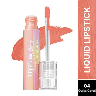 Swiss Beauty Select Turn On Glaze Liquid Lipstick, Vinyl-Like-Shine Quite Coral 3 ml - Liquid Lipsticks