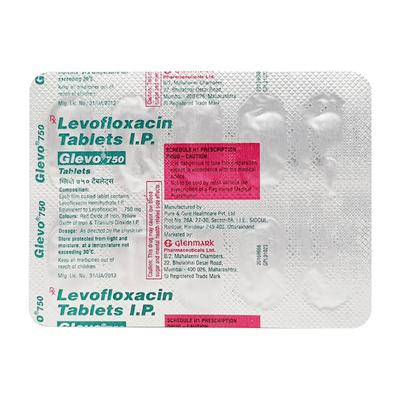Glevo 750mg Tablet 10'S - Bacterial Infections-Qui