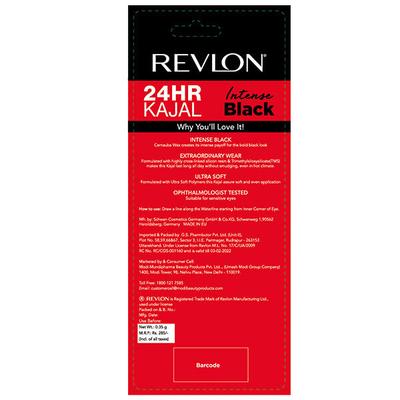 Revlon 24Hr Kajal - Intense Black 0.35 Gm - Kajal & Kohls