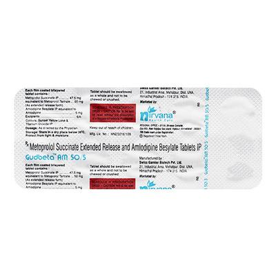 GUDBETA AM 50/5 Tablet 10's - Hypertension-Bet