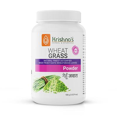 Krishna's Herbal & Ayurveda Wheatgrass Powder 100 gm - Ayurvedic Juices