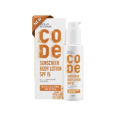 Wild Stone Code Sunscreen Body Lotion 100 ml - Body Sunscreen