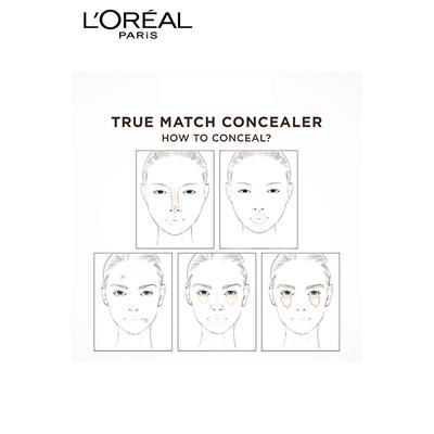 L'Oreal Paris True Match Super Blendable Concealer, 3Dw Golden Beige 6.8 Gm - Concealer