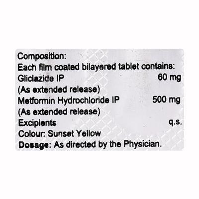 XZID M 60 XR Tablet 10's - Diabetes-Ant
