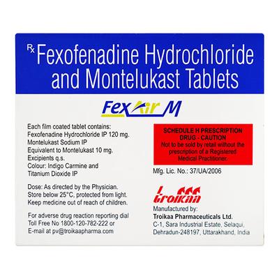 FEXAIR M Tablet 10's - Allergies-Ant