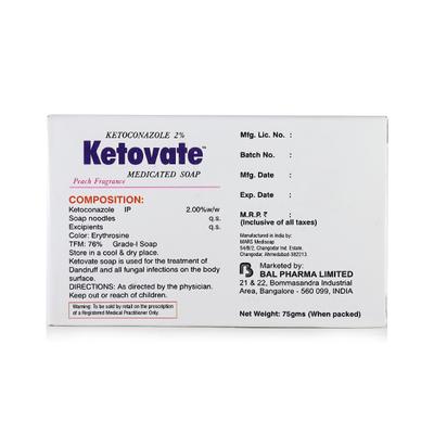 Ketovate 2% Soap 75gm - Fungal Infections-Taa