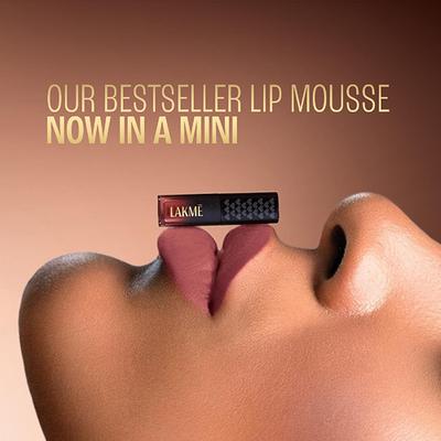 Lakme Xtraordin-airy Lip Mousse Mini - Chocolate Temptation 1.8 g - Liquid Lipsticks