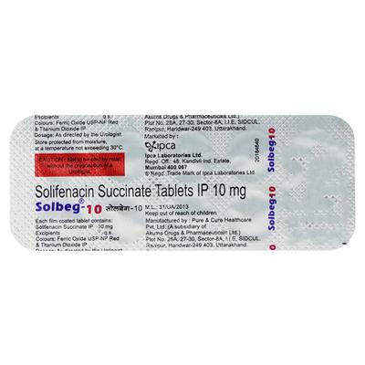 SOLBEG 10 Tablet 10's - Bladder And Prostate Disorders-Dru