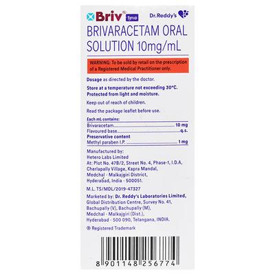 BRIV Syrup 100ml - Epilepsy/Convulsion-Ant