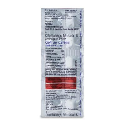 CTD T AM 12.5/80/5mg Tablet 10's - Hypertension-Ana