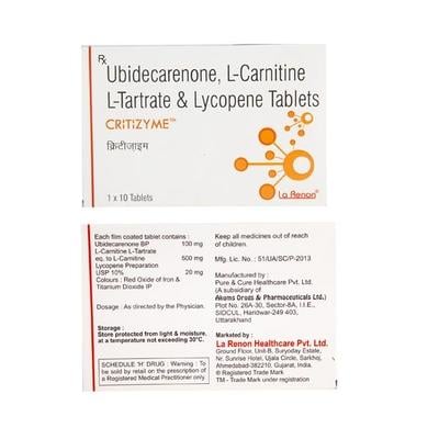 Critizyme Tablet 10'S - Supplements-Sup